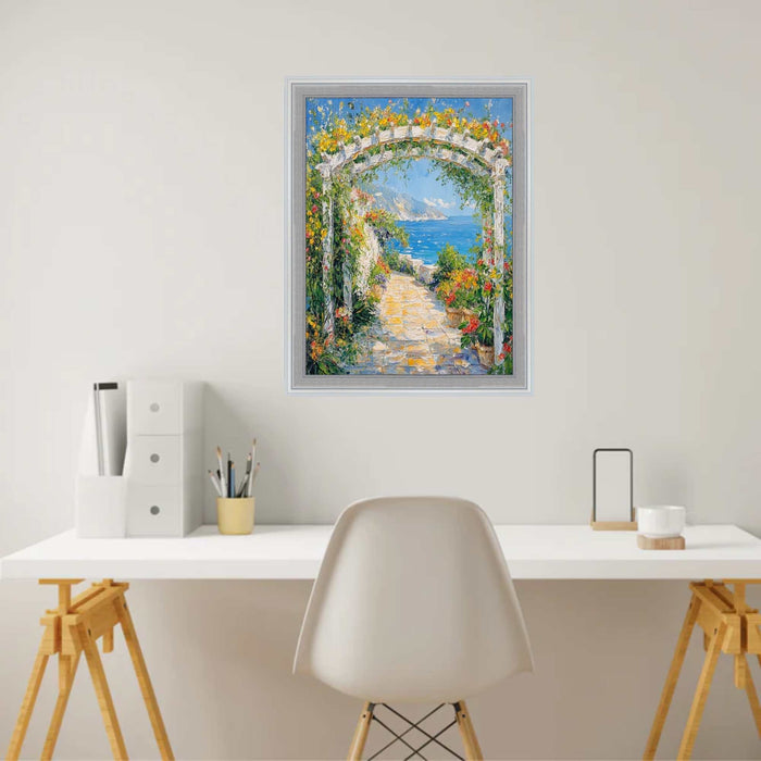 32x48 Frame Modern Silver Metal Brushed Picture Frame