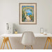 32x48 Frame  Contemporary Wide Silver Leaf Flat Panel Picture Frame