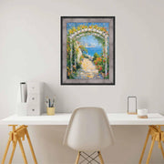 24x48 Frame Custom Frame Raiders Silver/Black Gunmetal Picture Frame