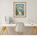 32x24 Frame  Contemporary Wide Silver Leaf Flat Panel Picture Frame