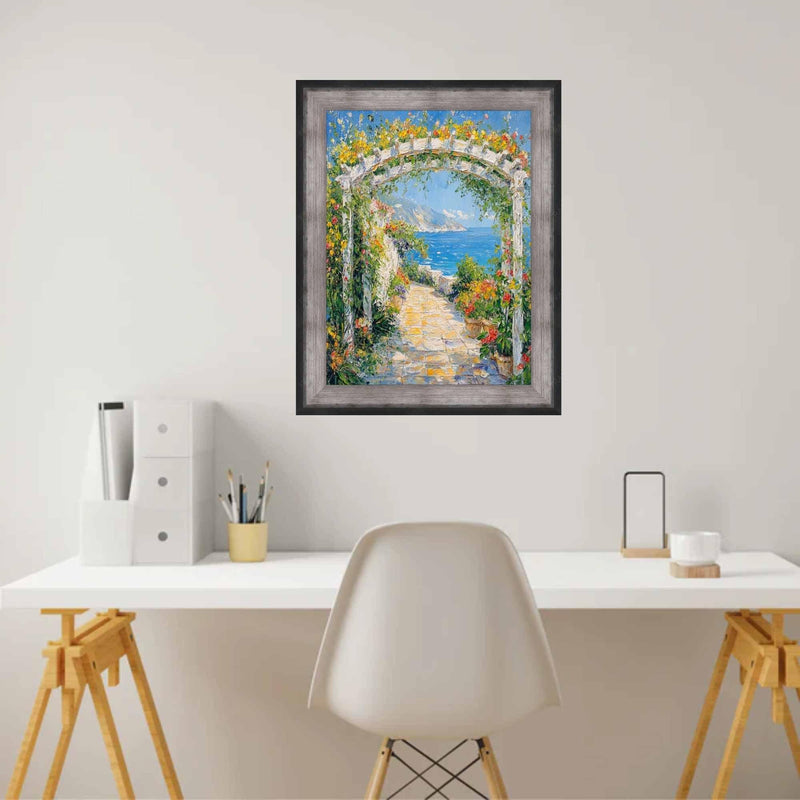 13x17 Frame Custom Frame Raiders Silver/Black Gunmetal Picture Frame