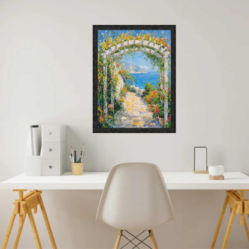 10x14 Frame Slim Bright Chrome Silver Pebbled Texture Picture Frame