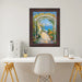 Wood Grain Mahogany Ven Slope Picture Frame 