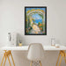 40x60 Frame Slim Bright Chrome Silver Pebbled Texture Picture Frame