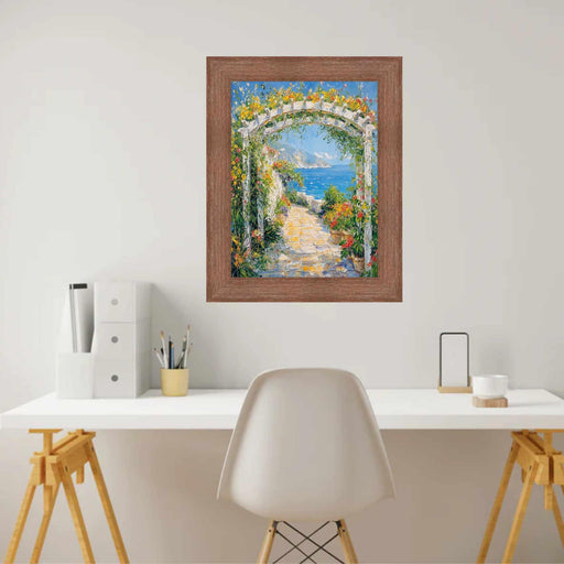 Rust Brown Grain Barnwood Picture Frame 
