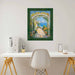 Green Burl Wood Flat Picture Frame 