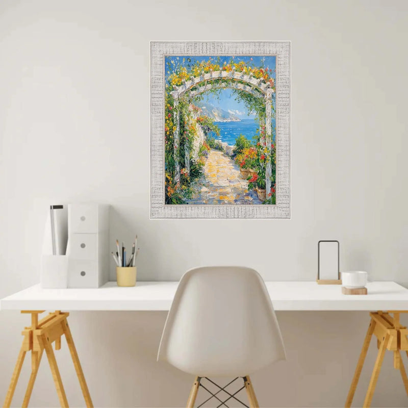 12x24 Frame Rustic Wood White Wash Picture Frame