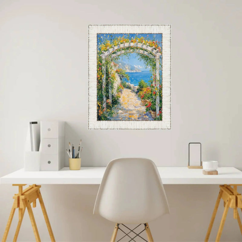 32x24 Frame White Birch Wood Scoop Picture Frame