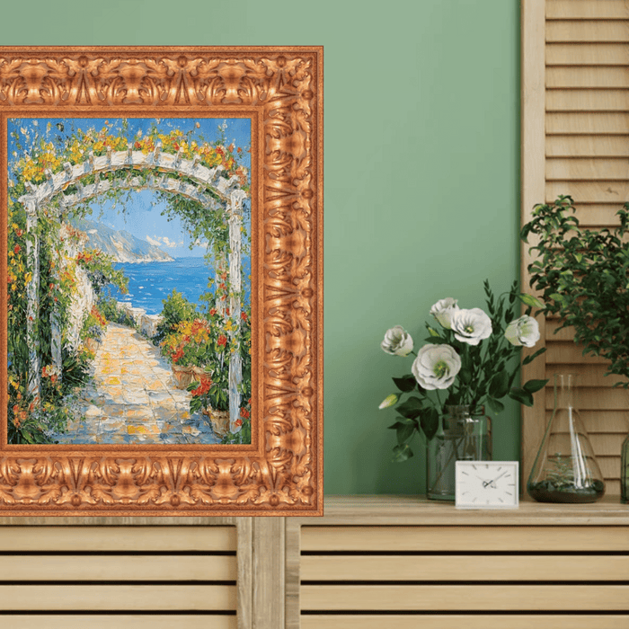 32x48 Frame Ornate Wide Antique Gold Picture Frame-D8080