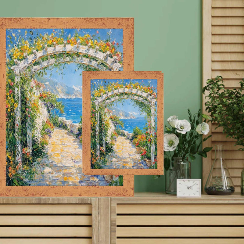 Slim Tan Chabi Chic Farmhouse Barnwood Rustic Picture Frame 
