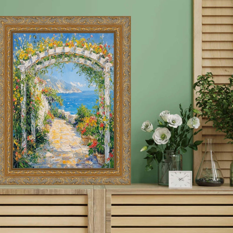 24x48 Frame Victorian Antique Gold Orante Picture Frame