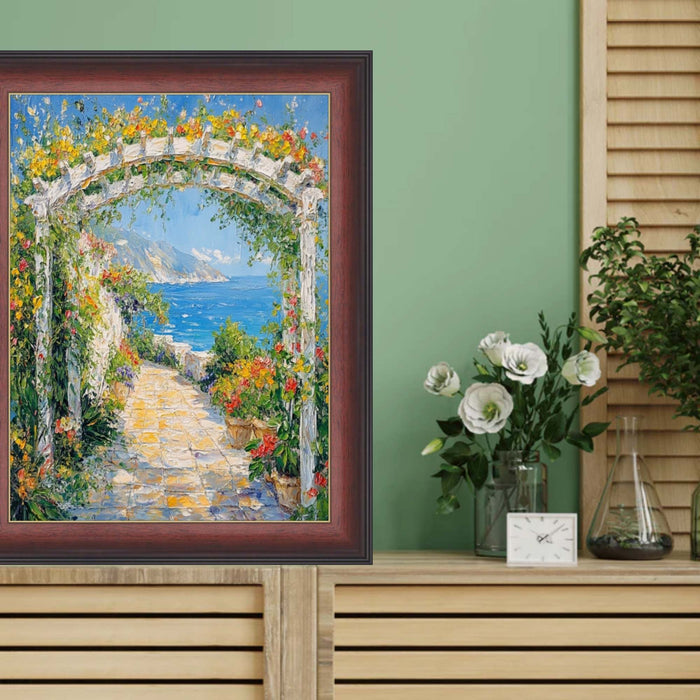 32x48 Frame Diploma Mahogany With Gold Line Picture Frame