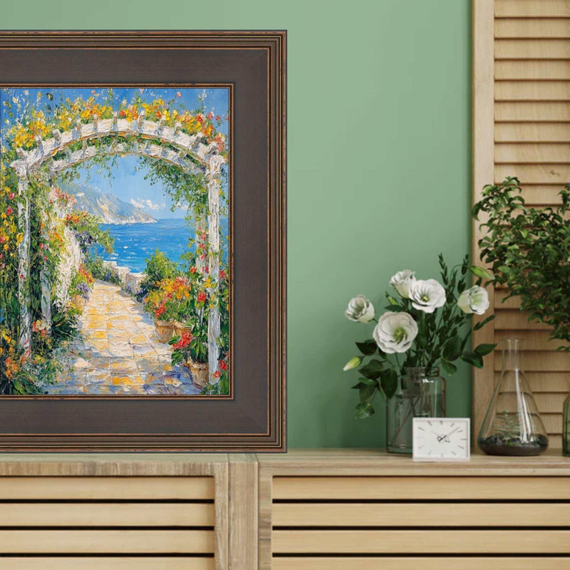 24x48 Frame Wide Gold Black Flat Panel Picture Frame