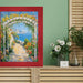 22x22 Frame Modern Red Burl Wood Flat Picture Frame