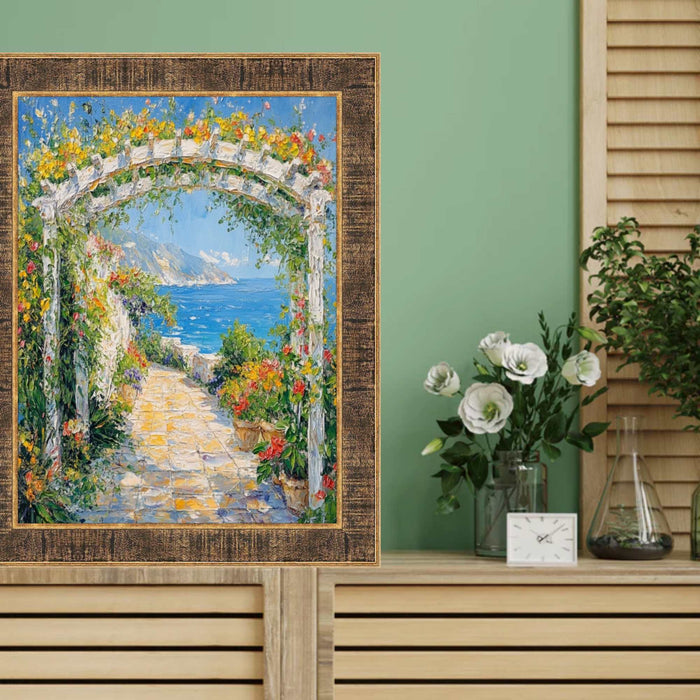 32x48 Frame Farmhouse Rustic Wood Black Gold Picture Frame