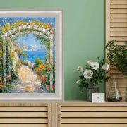 14x17 Frame  Contemporary Silver Brushed Modern Scoop Picture Frame