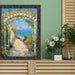 32x48 Frame Industrial Slim Black Iron Asphalt Picture Frame