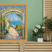 32x48 Frame Slim Classic Florer Beaded Gold Picture Frame