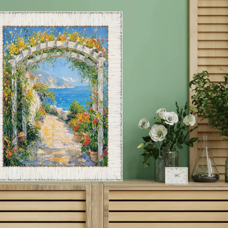 30x40 Frame White Birch Wood Scoop Picture Frame
