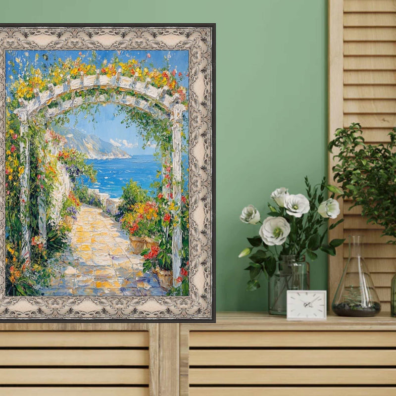 20x20 Frame Vintage Antique Alabaster White Wash Picture Frame