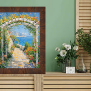 14x18 Frame Brown Coffee Burl Wood Flat Picture Frame