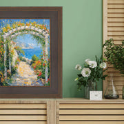 27x27 Frame Wide Gold Black Flat Panel Picture Frame