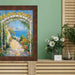 32x48 Frame Brown Coffee Burl Wood Flat Picture Frame