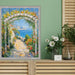 30x40 Frame Slim Bright Chrome Silver Pebbled Texture Picture Frame