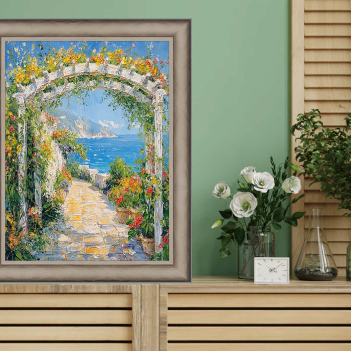 32x48 Frame Industrial Silver Metal Slope Picture Frame