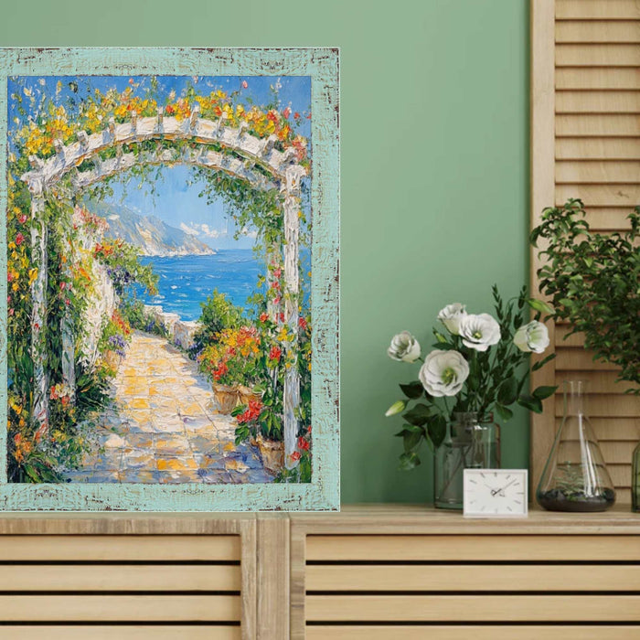 32x48 Frame Slim Teal Seaspray Chabi Chic Farmhouse Rustic Picture Frame