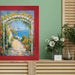 32x48 Frame Modern Red Burl Wood Flat Picture Frame