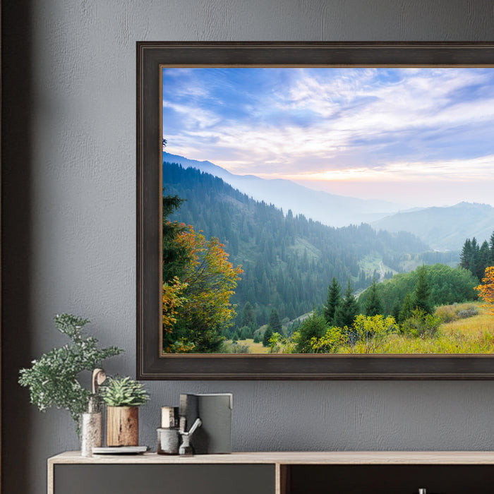 55 Inch TV Picture Frame - Decorative Custom frame for 55 inch TV  Modern Memory Design 