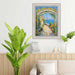 32x48 Frame  Contemporary Silver Brushed Modern Scoop Picture Frame