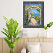 20x20 Frame Renaissance Silver Black Ornate Picture Frame