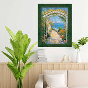 22x30 Frame Green Burl Wood Flat Picture Frame