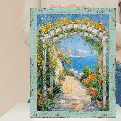 32x48 Frame Slim Teal Seaspray Chabi Chic Farmhouse Rustic Picture Frame