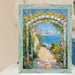 32x48 Frame Slim Teal Seaspray Chabi Chic Farmhouse Rustic Picture Frame