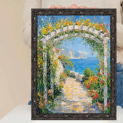 27x41 Frame Industrial Slim Black Iron Asphalt Picture Frame