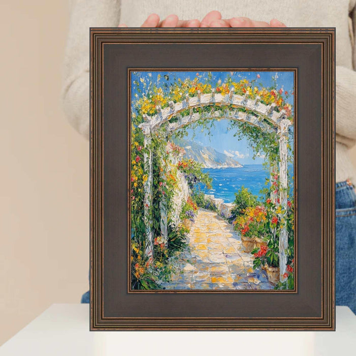 11x16 Frame Wide Gold Black Flat Panel Picture Frame