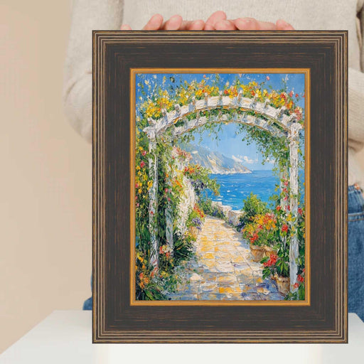 24x30 Frame Wide Black Antique Gold Picture Frame