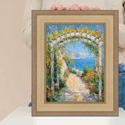 22x30 Frame Wide Antique Silver Gold Wash Picture Frame