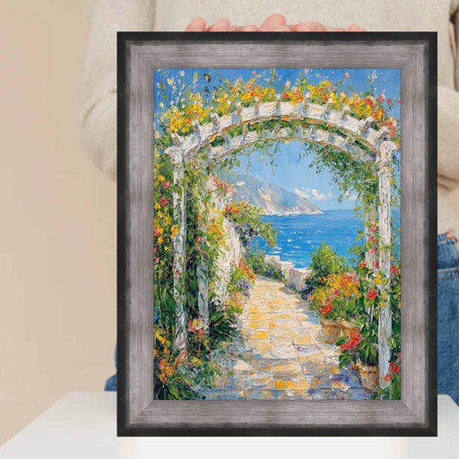 26x26 Frame Custom Frame Raiders Silver/Black Gunmetal Picture Frame