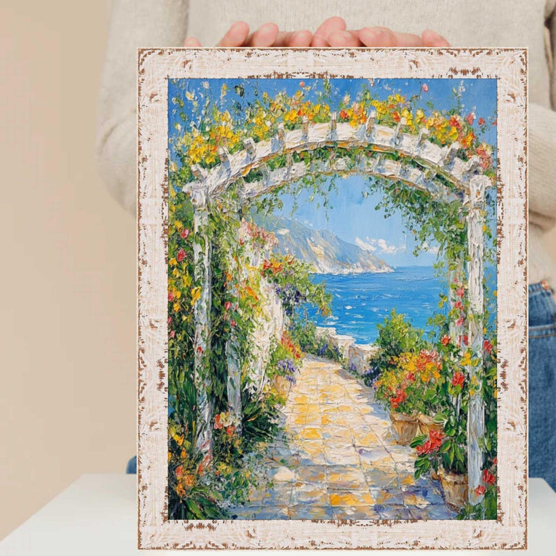 16x16 Frame Natural Maple Wood Flat Picture Frame