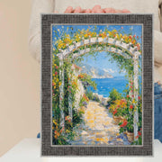 40x60 Frame Rustic Wood Black Silver Picture Frame