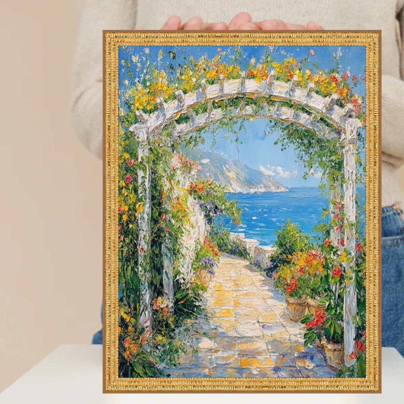 22x22 Frame Contemporary Modern Slim Bright Gold Pebbled Texture Picture Frame