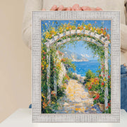 40x50 Frame Rustic Wood White Wash Picture Frame