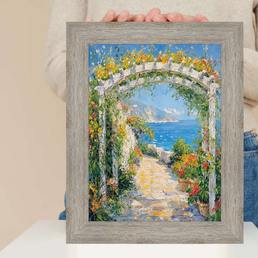 32x48 Frame Grey White Wash Grain Barnwood Picture Frame