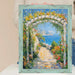 14x14 Frame Slim Teal Seaspray Chabi Chic Farmhouse Rustic Picture Frame