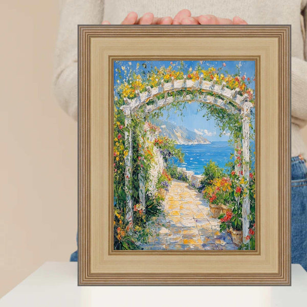 Wide Antique Silver Gold Wash Picture Frame 