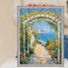 32x48 Frame Slim Bright Chrome Silver Pebbled Texture Picture Frame
